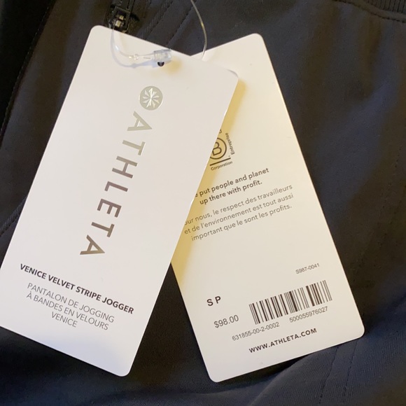 Athleta Venice Velvet Stripe Jogger - Picture 10 of 12